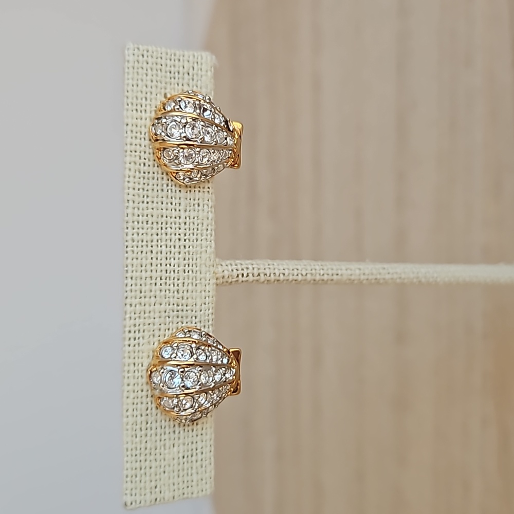 Vintage Swarovski Shell Earrings
